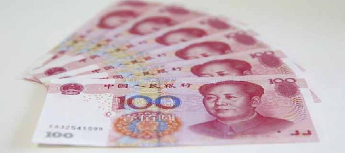 Chinese yuan weakens